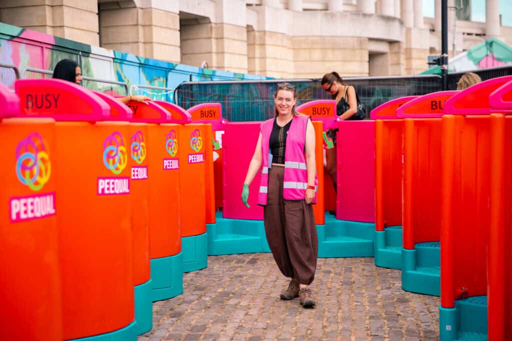 PEEQUAL women's urinals at Siren Festival Bristol 2026