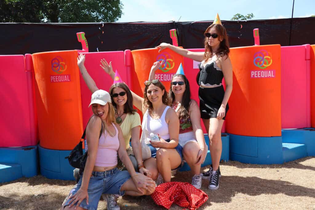 PEEQUAL party of five PEEQUAL users at Brighton Pride
